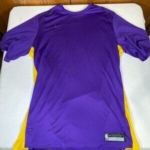 Nike NBA Lakers Colors T-Shirt Men's 2XLT Purple 100% Polyester